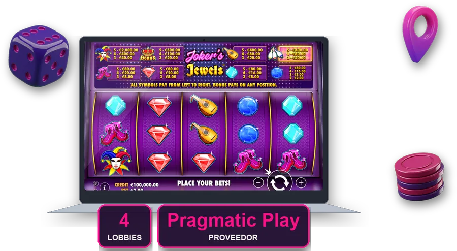 Joker's Jewels en pantalla con las cifras clave de esta sección