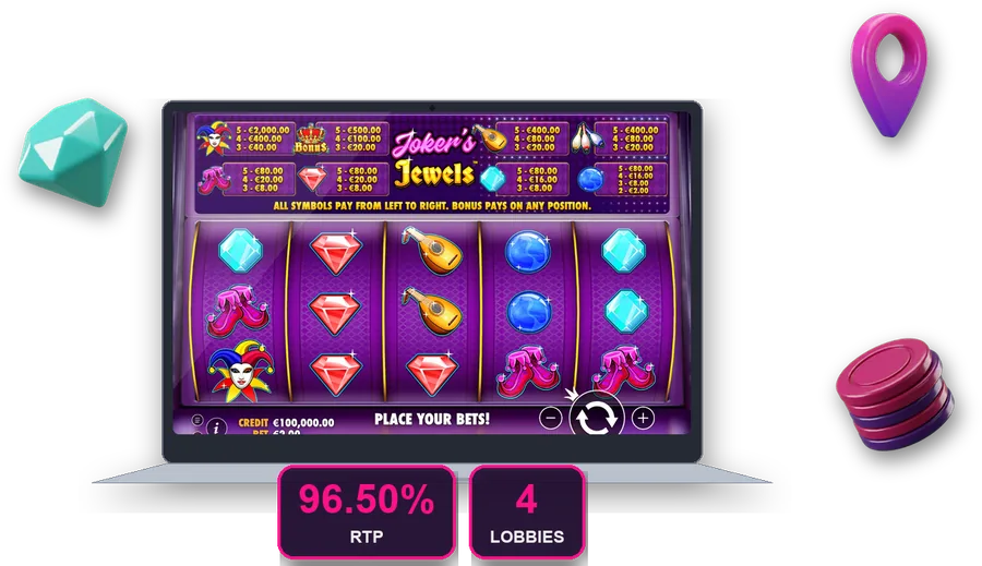 Joker's Jewels en pantalla con las cifras clave de esta sección