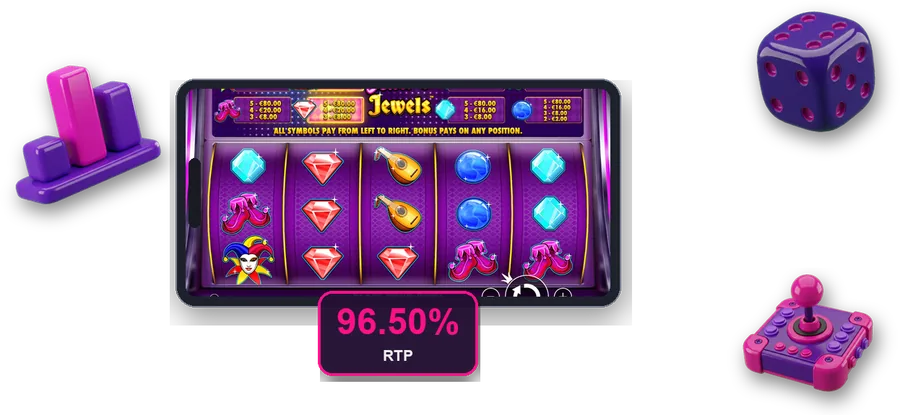 Joker's Jewels en pantalla con las cifras clave de esta sección